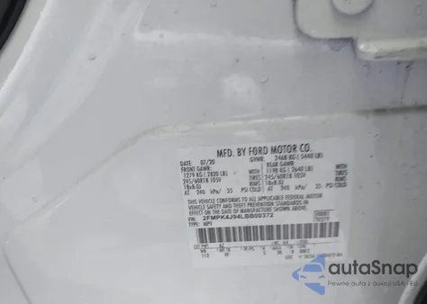 2020 Ford Edge Sel из США, поврежденный, VIN 2FMPK4J94LBB00372